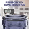 SimPure DB10C Clear 10 Inch Whole House Water Filter Housing for 4.5 x 10 Inch Standard Size Filter - Image 2
